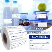 Food Labels, Expiration Date Stickers for Refrigerator Storage, Freezer Tape to Write On, Oil-Resistant Easy Clean for Food Containers